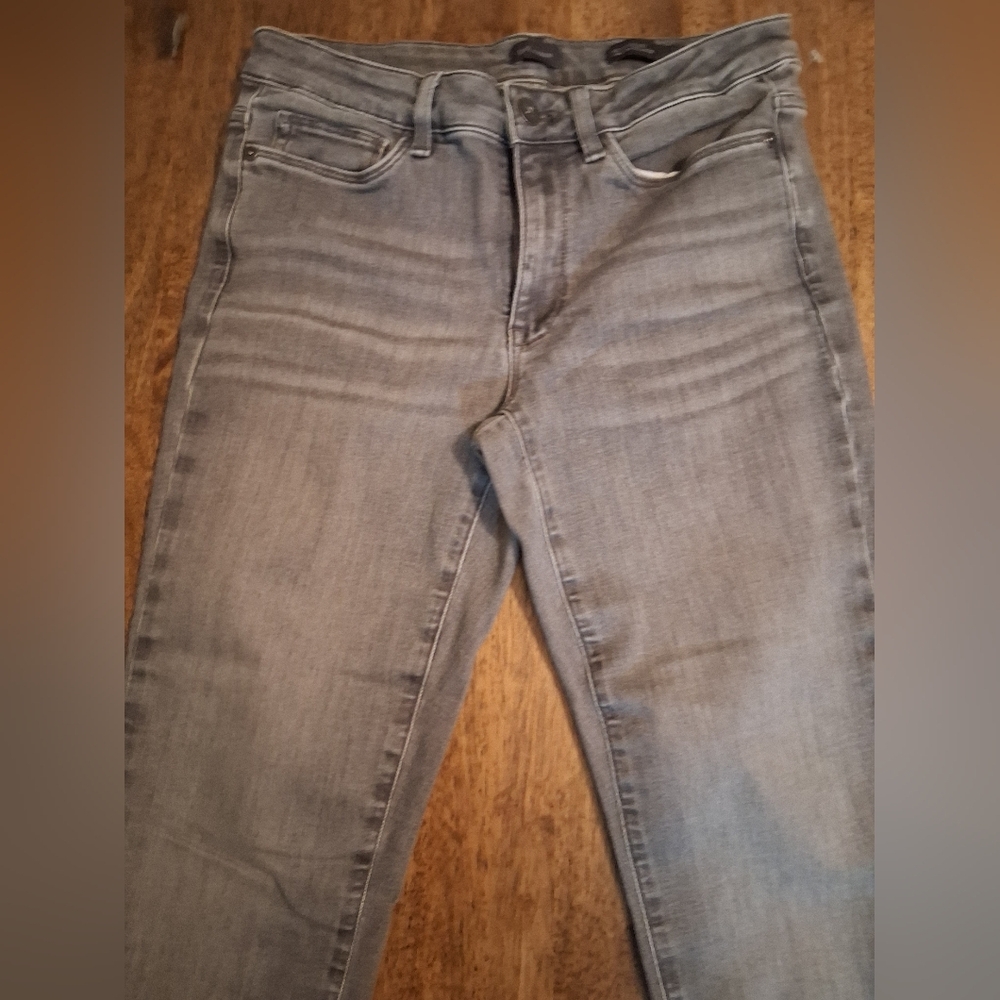 J Jill Boyfriend Straight Leg Ankle Gray Jeans Denim 8 - Picture 3 of 7